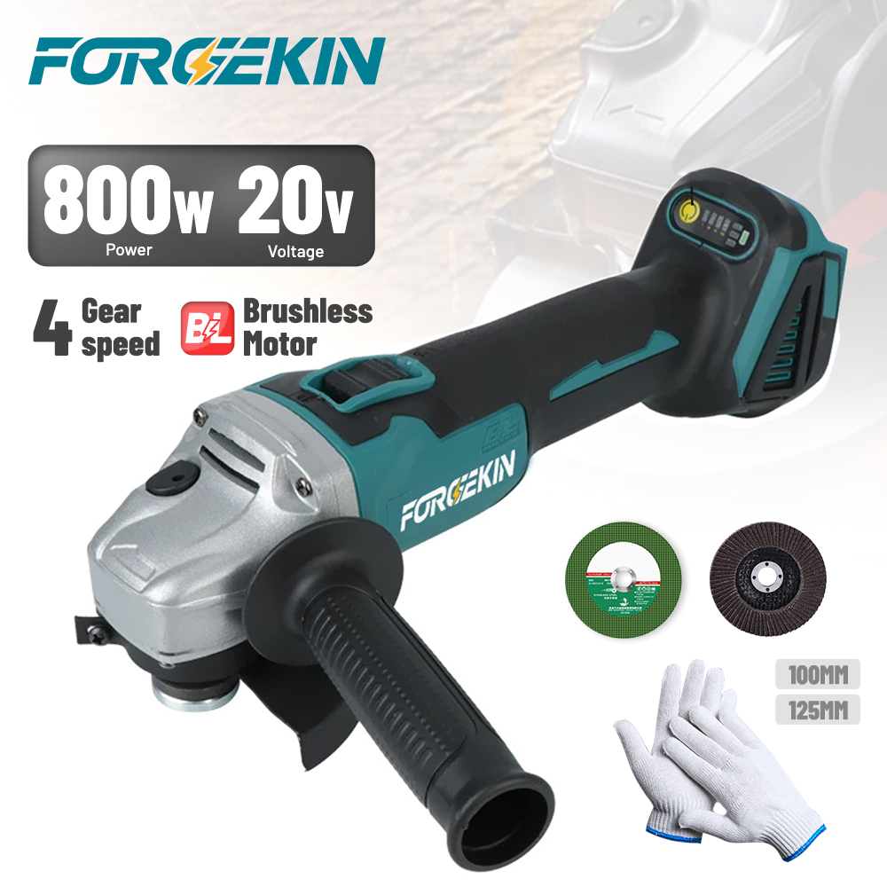 Woodworking Factory - FORGEKIN 125mm100mm Brushless Angle Grinder 4