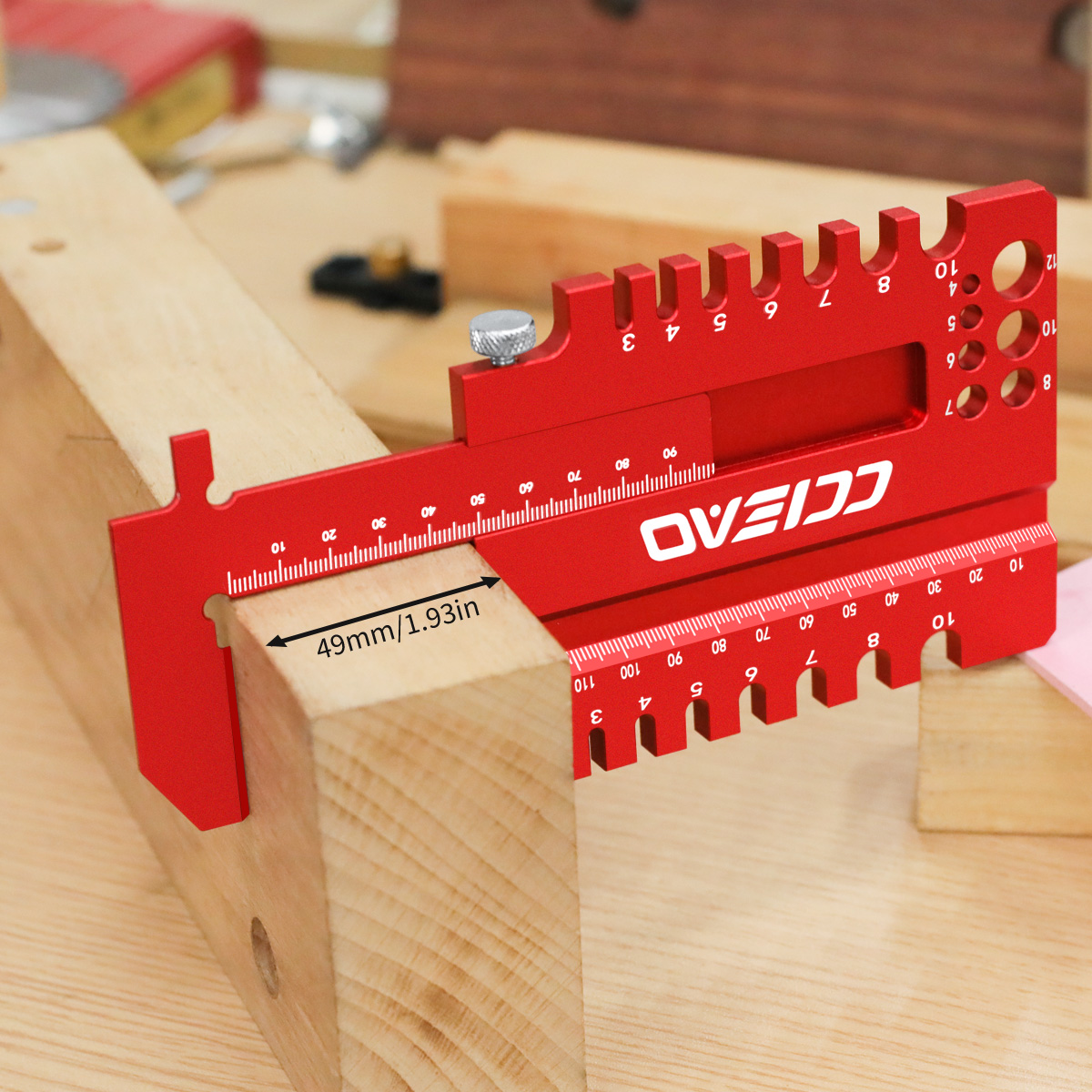 Woodworking Essentials - Woodworking Multi-Function Measuring Ruler, Aluminum Alloy