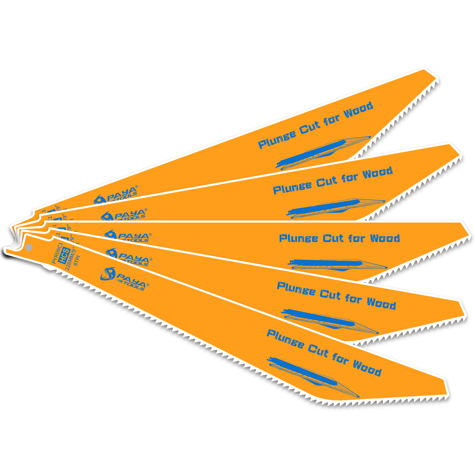 Woodworking Essentials - PAYA 5-PACK 9 Inch 8TPI Reciprocating