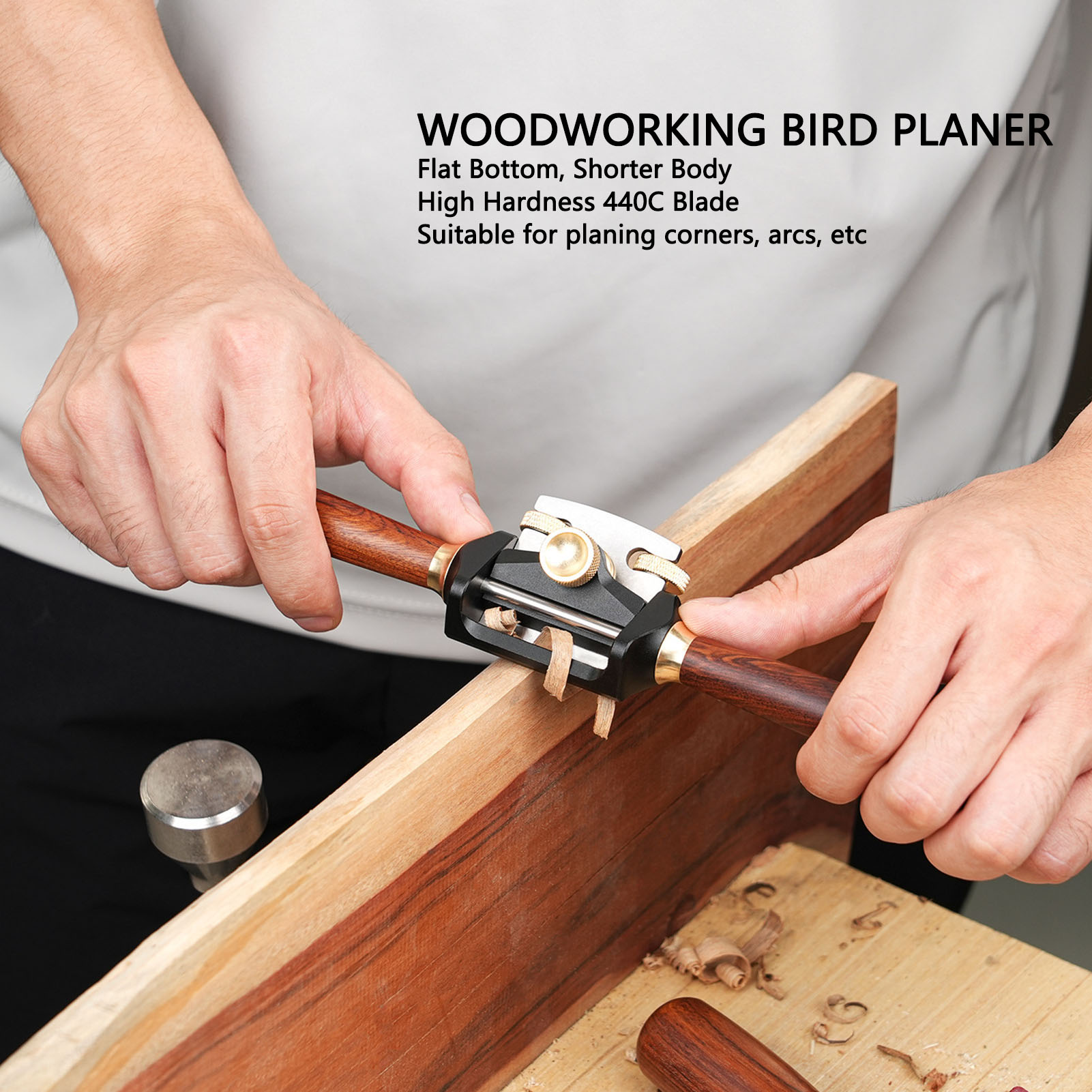 Spokeshave Flat - Adjustable Bird Planer Flat Base Hand