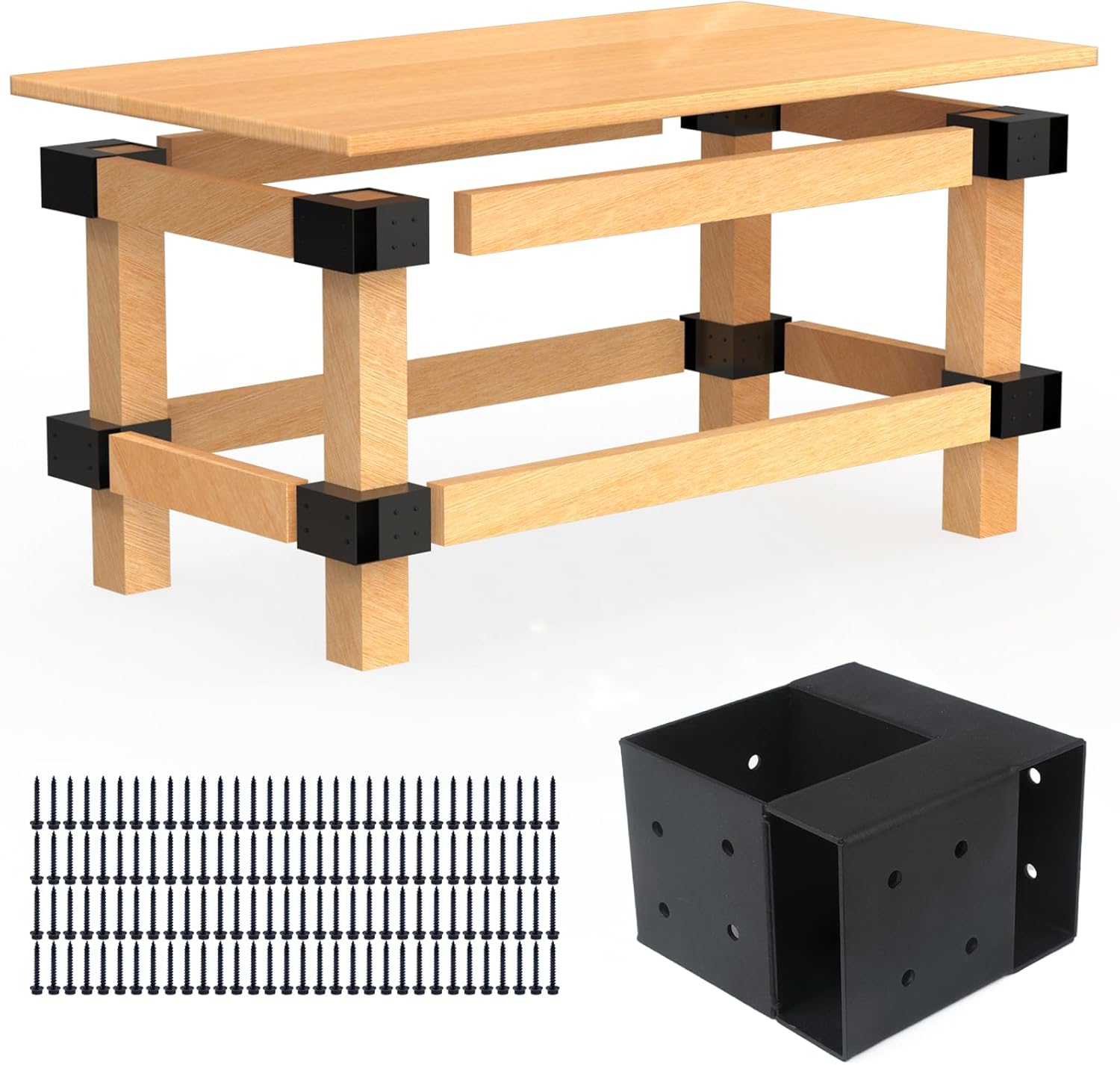 Woodworking Garage - Steel 3 Way Bracket Kit Workbench