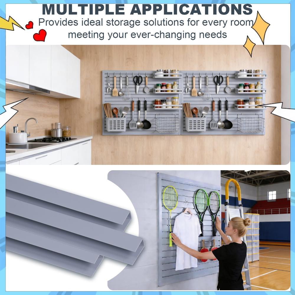 Woodworking Garage - 2 Pack Slatwall Panel 4 X