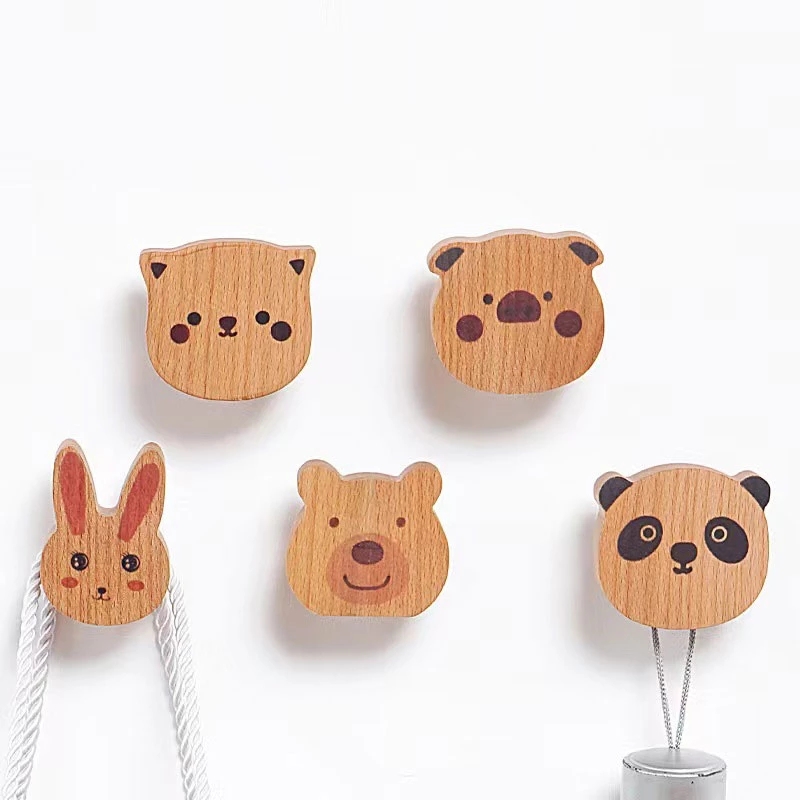 Woodworking Glue - Wooden Cute Animal Coat Hook Solid
