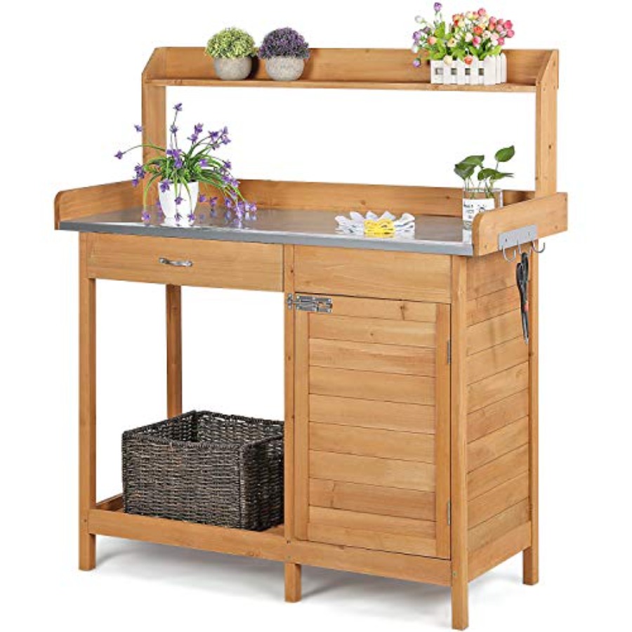 Woodworking Bench - Outdoor potting bench table work station