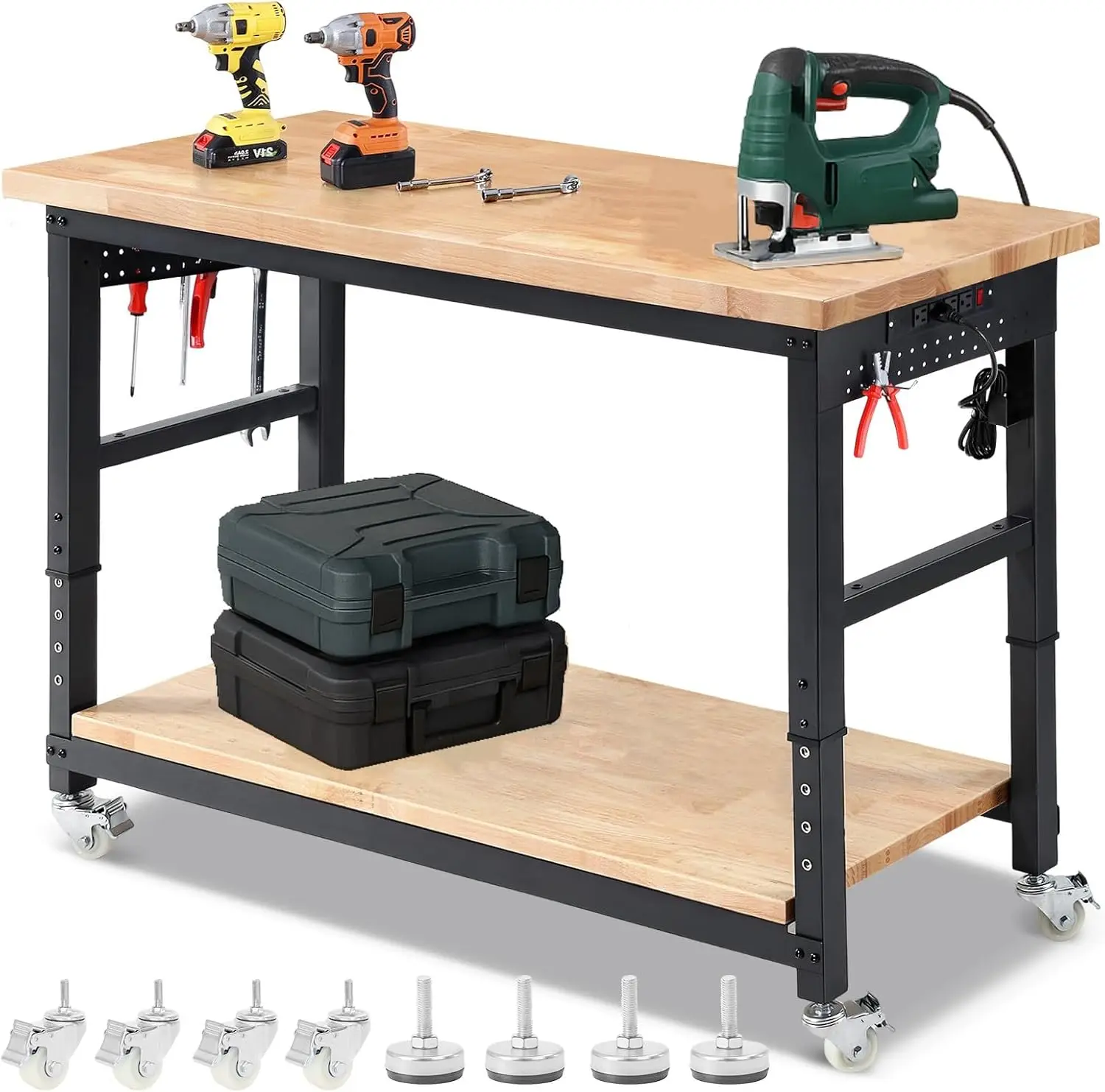 Woodworking Garage - ENJOYWOOD Work Table for Garage Workbench