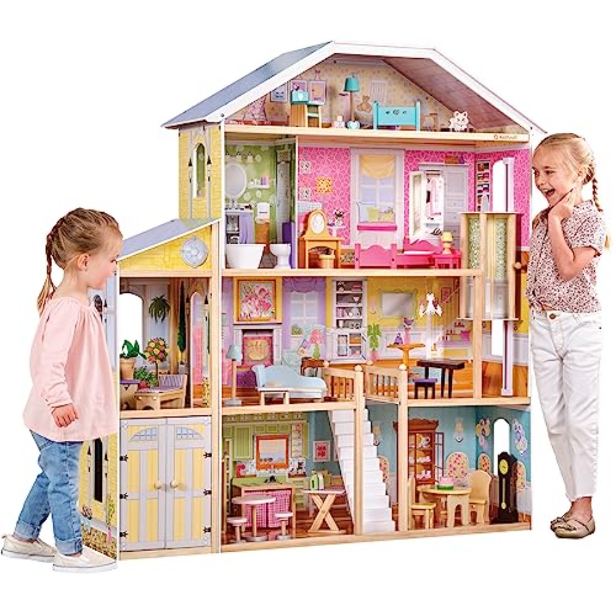 Woodworking Garage - KidKraft Majestic Mansion Wooden Dollhouse with