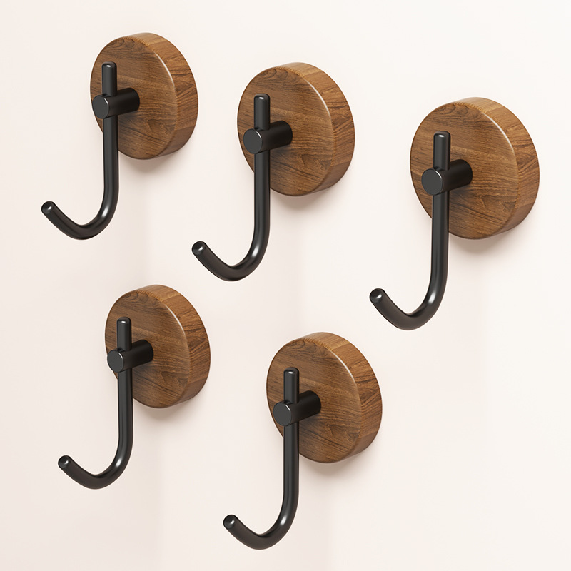 Woodworking Glue - 4/1pcs Wall Wood Hook Self-adhesive Walnut