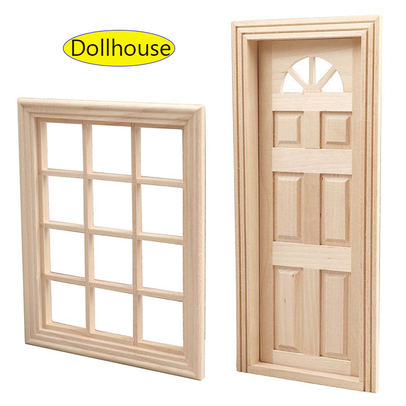 Woodworking Art - 1 Set Furniture Accessories 1/12 Wooden