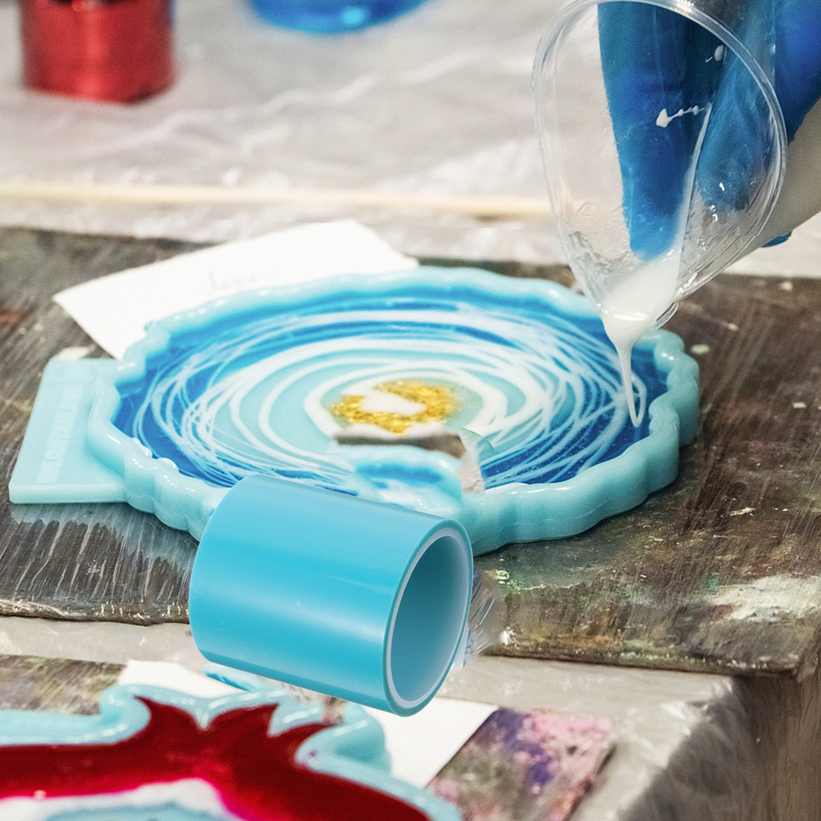 Woodworking Epoxy - 1 Roll Traceless Uv Resin Tape