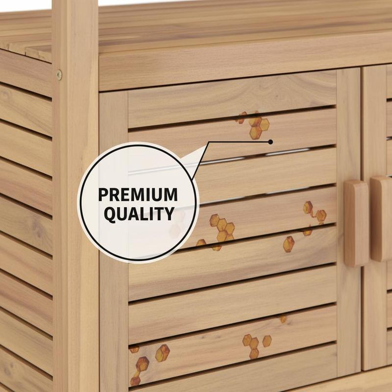 Outdoor Potting Bench Acacia W - Woodworking Bench avis et prix