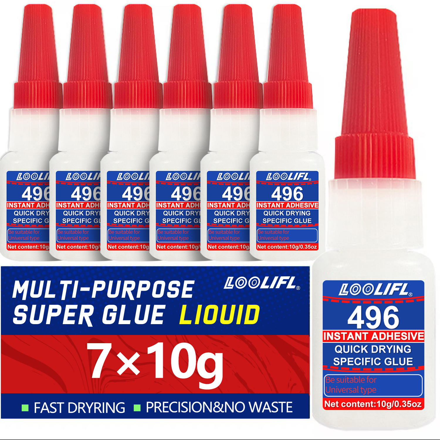 LOOLIFL 7PCS super glue,strong - Woodworking Glue avis et prix