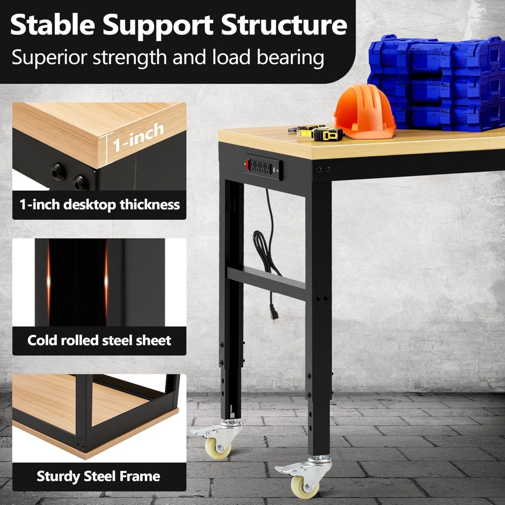 Adjustable Workbench, Heavy Du - Woodworking Garage avis et prix