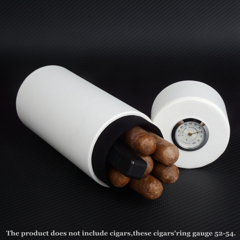 White Leather Cigar Case, Ceda - Woodworking Logos avis et prix