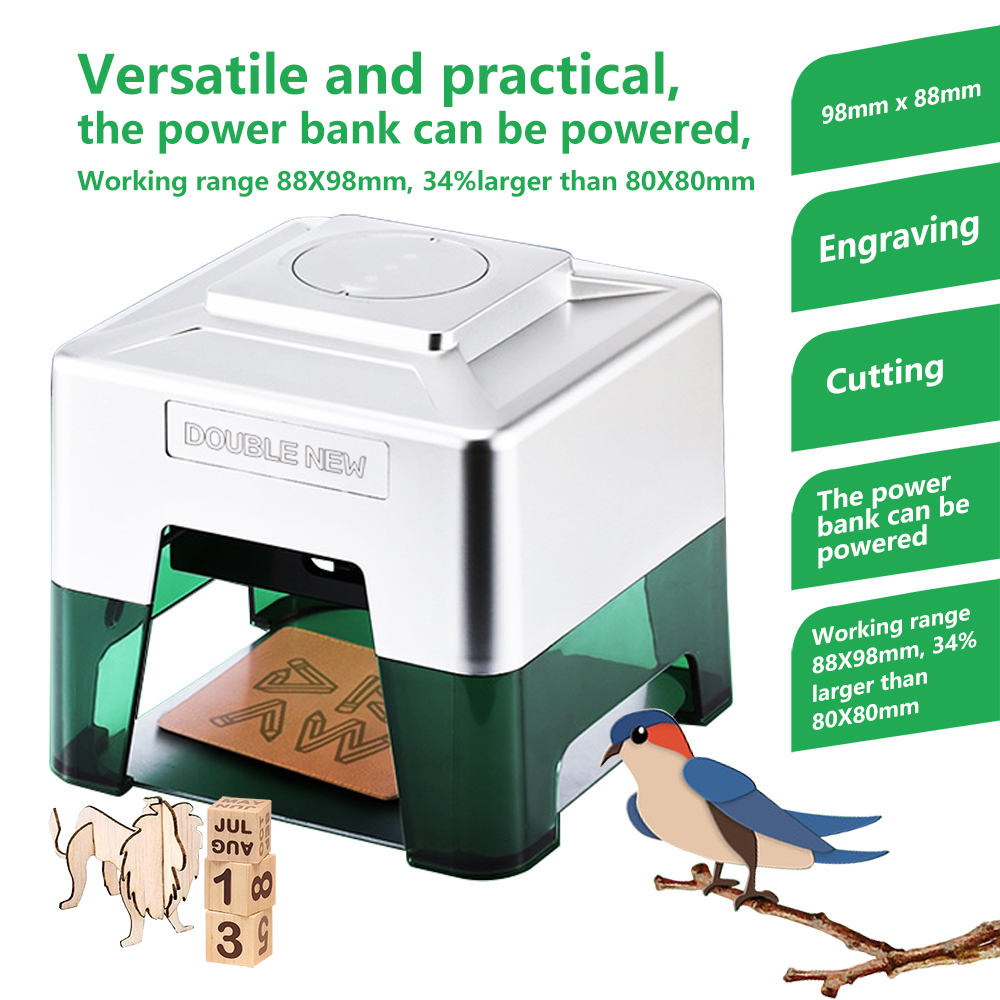 3W Mini Laser Engraver Portabl - Woodworking Logos avis et prix