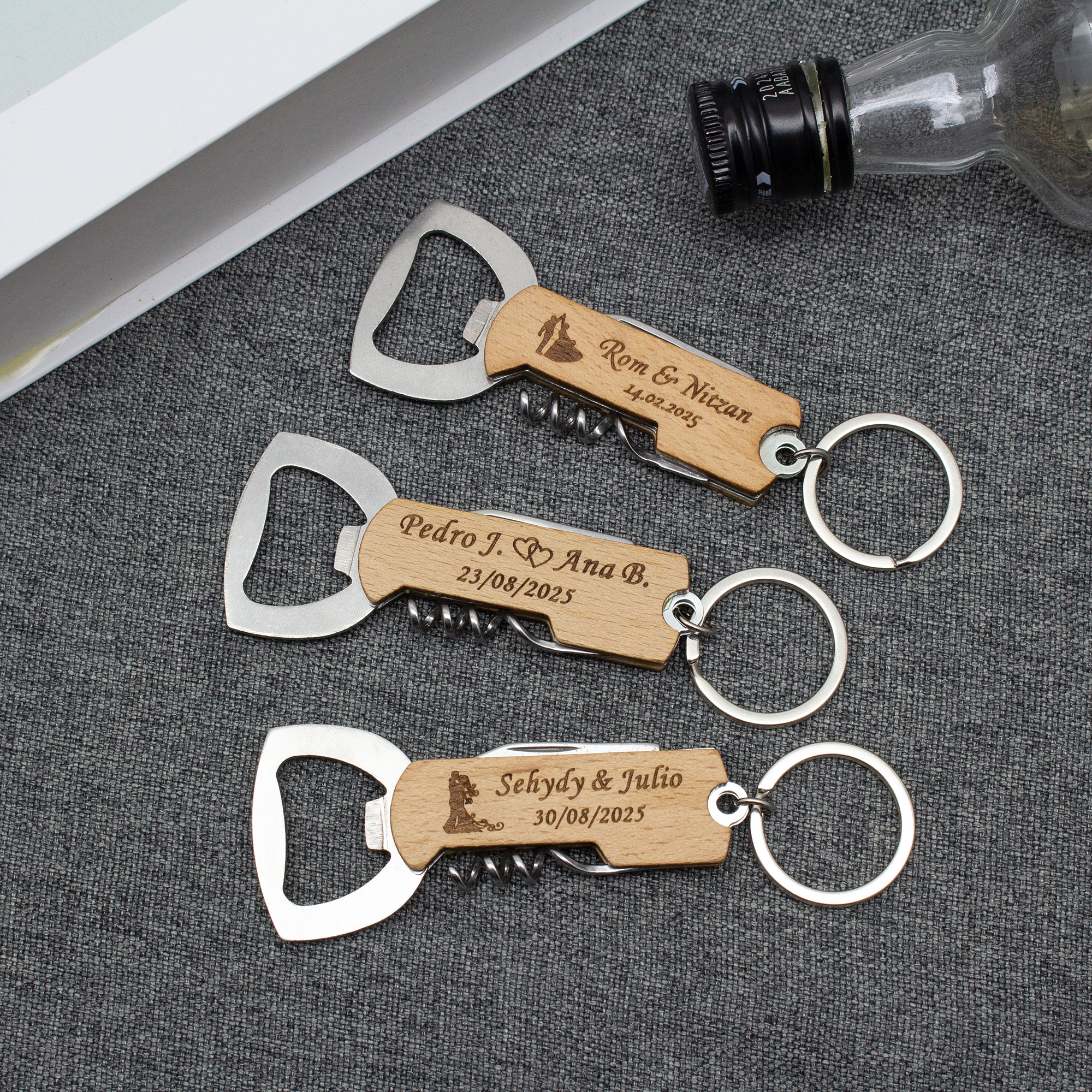 50*Personalized Beer/Wine Bott - Woodworking Logos avis et prix