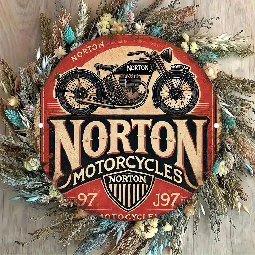 2D flat 1pc retro NORTON Motor - Woodworking Logos avis et prix
