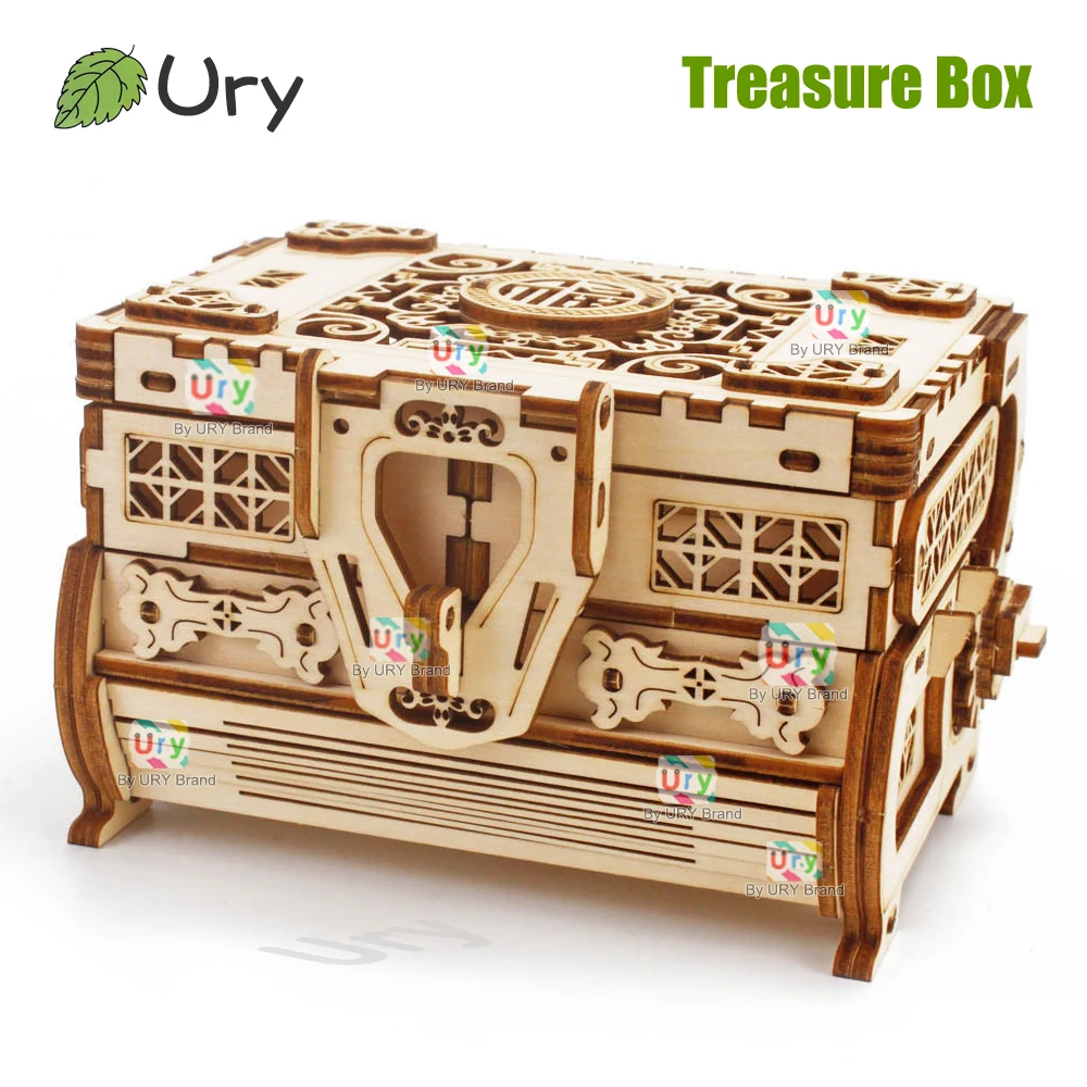 URY 3D Wooden Puzzle Mini Anti - Woodworking Women avis et prix