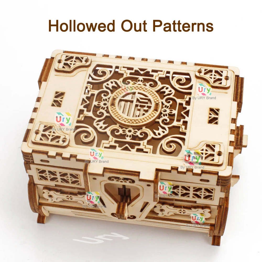 URY 3D Wooden Puzzle Mini Anti - Woodworking Women avis et prix
