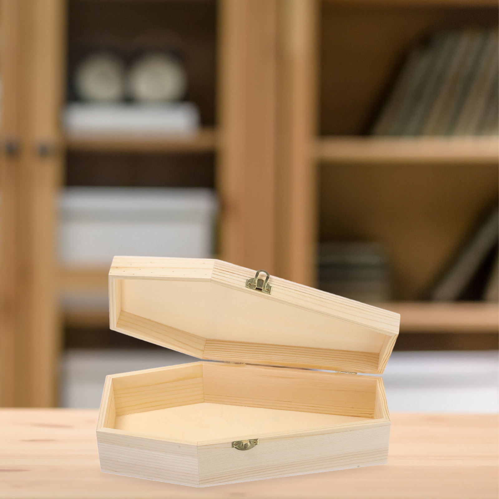 Spacious Wooden Coffin Box wit - Woodworking Ideas avis et prix