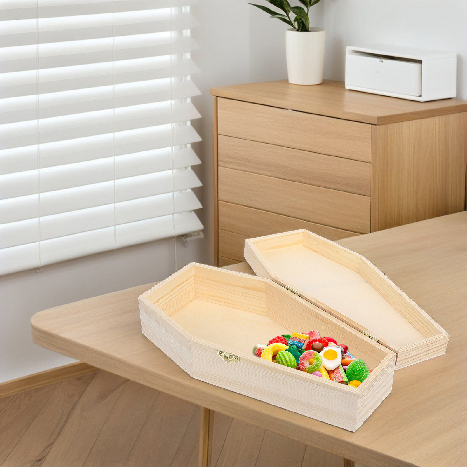 Spacious Wooden Coffin Box wit - Woodworking Ideas avis et prix