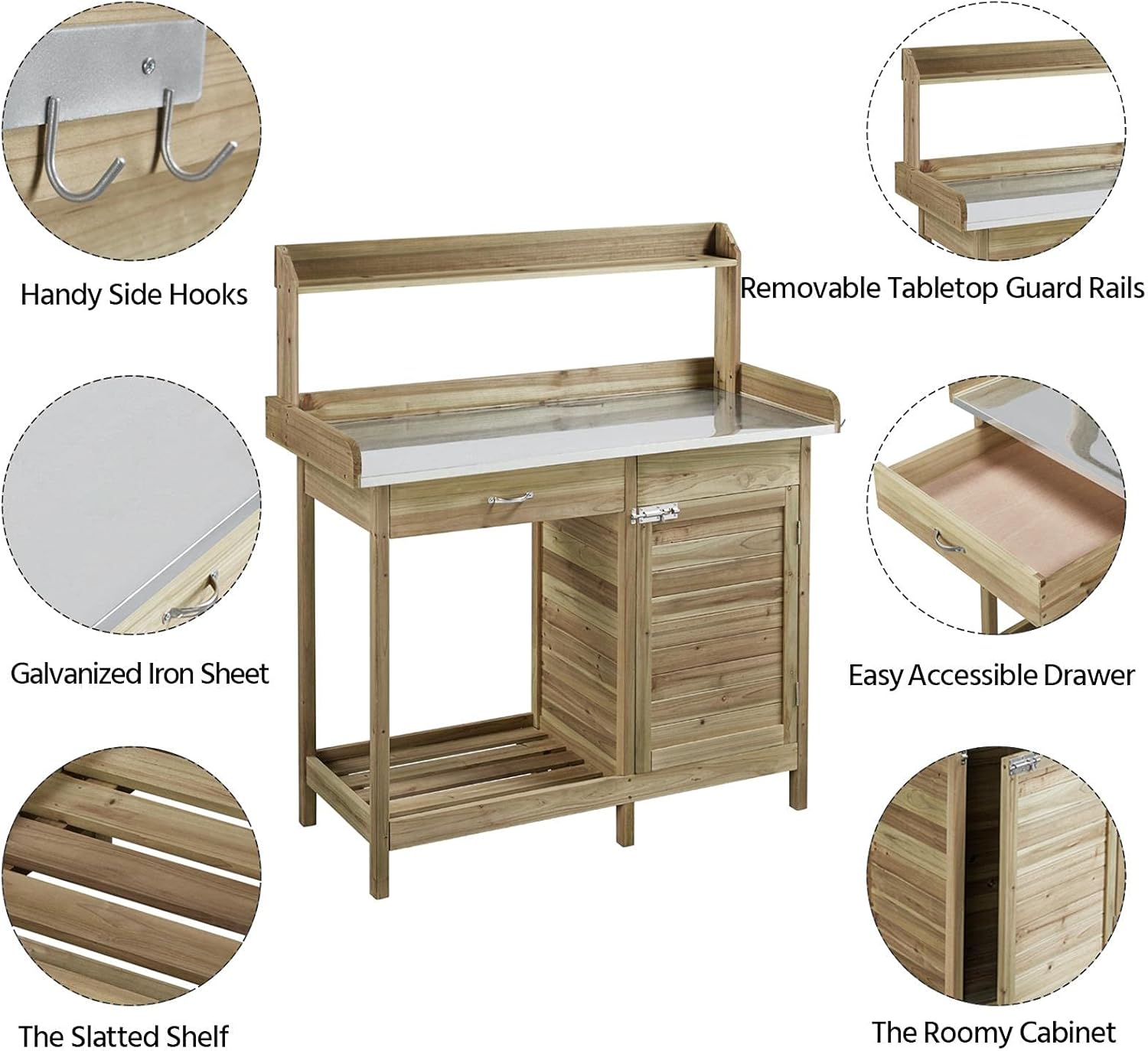Outdoor Potting Bench Table, G - Woodworking Bench avis et prix