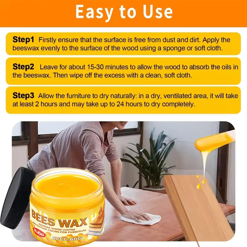 Natural Beeswax Wood Oil Polis - Woodworking Oil Finish avis et prix