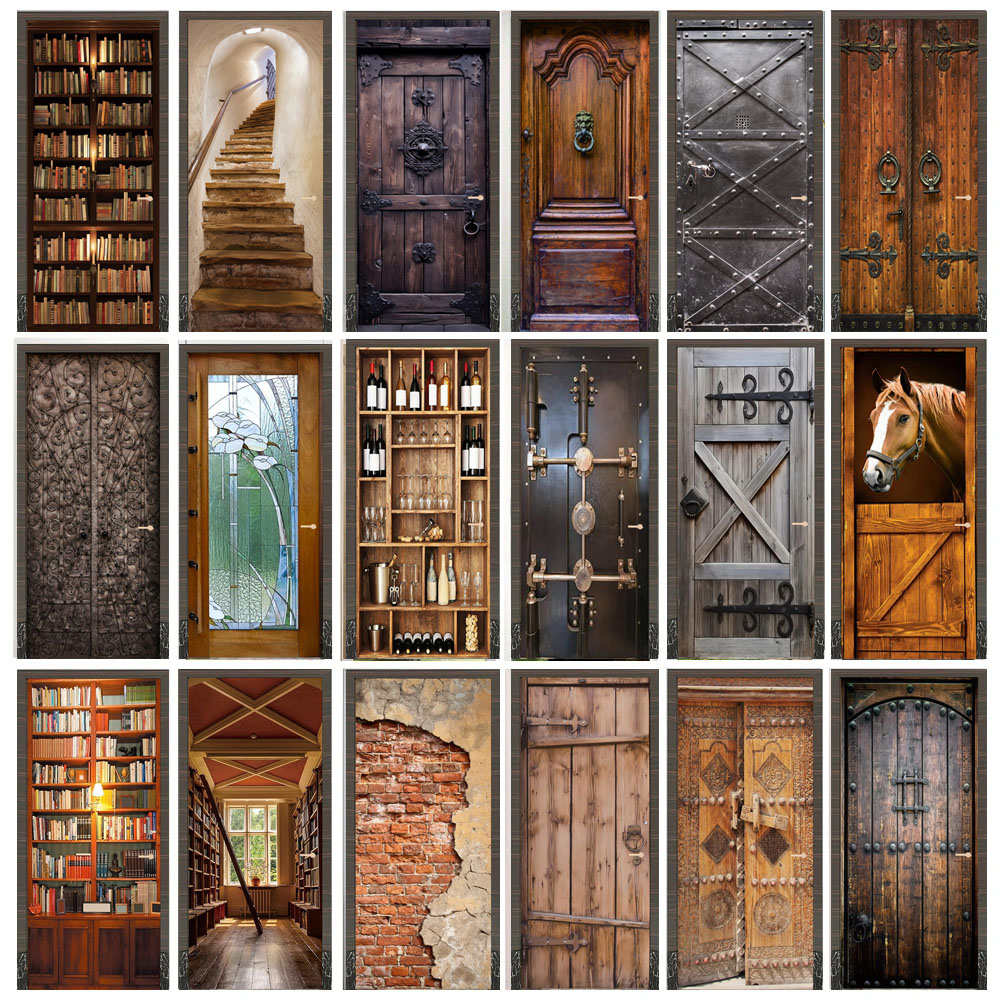 Wooden Door Mural Decal Sticke - Woodworking Glue avis et prix