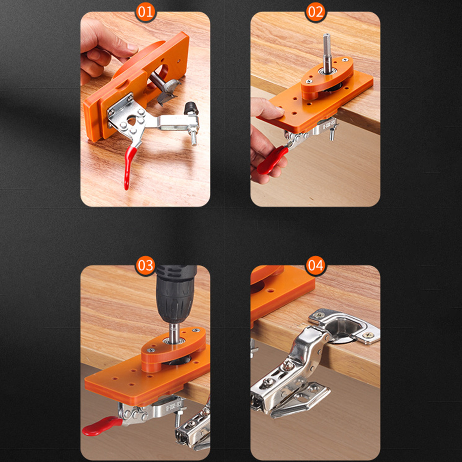 35mm Hinge Drilling Jig Long-L - Woodworking Essentials avis et prix