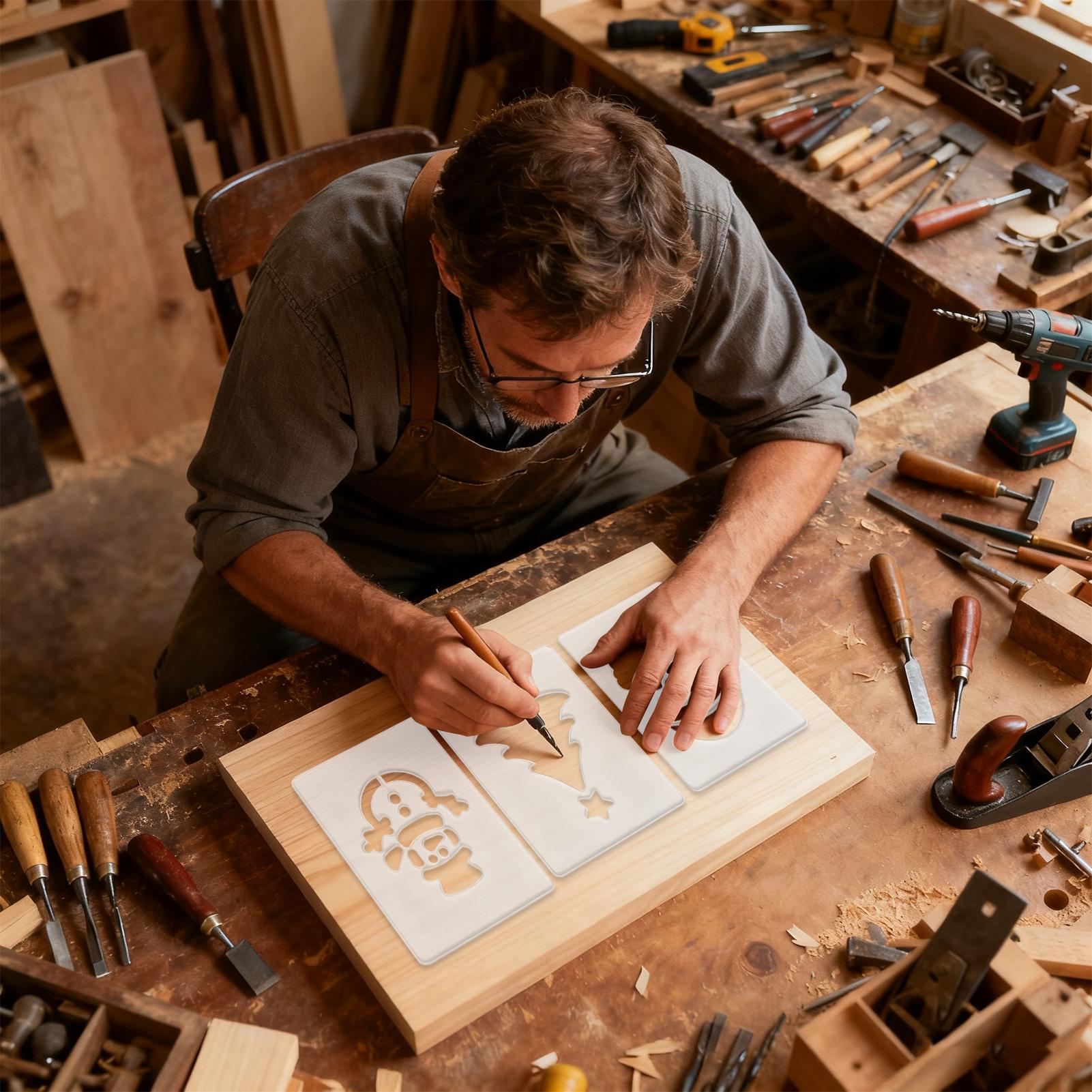 Christmas Stencil Portable Woo - Woodworking Women avis et prix