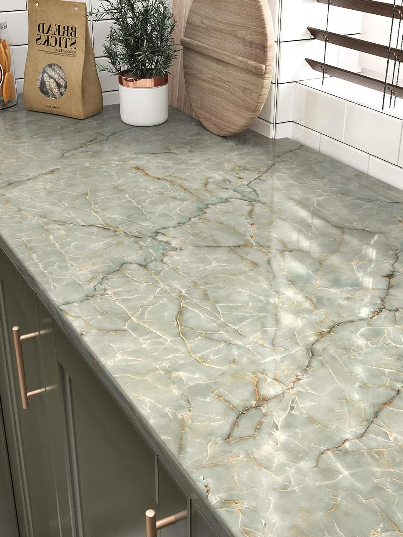Marble Self Adhesive Wallpaper - Woodworking Oil Finish avis et prix
