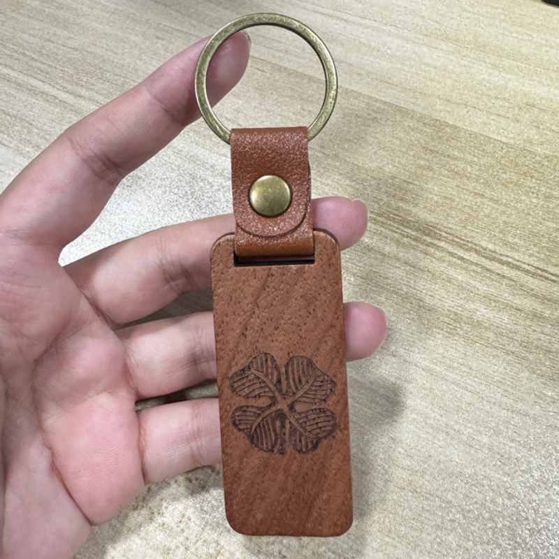 Laser Custom LOGO Wooden Keych - Woodworking Logos avis et prix