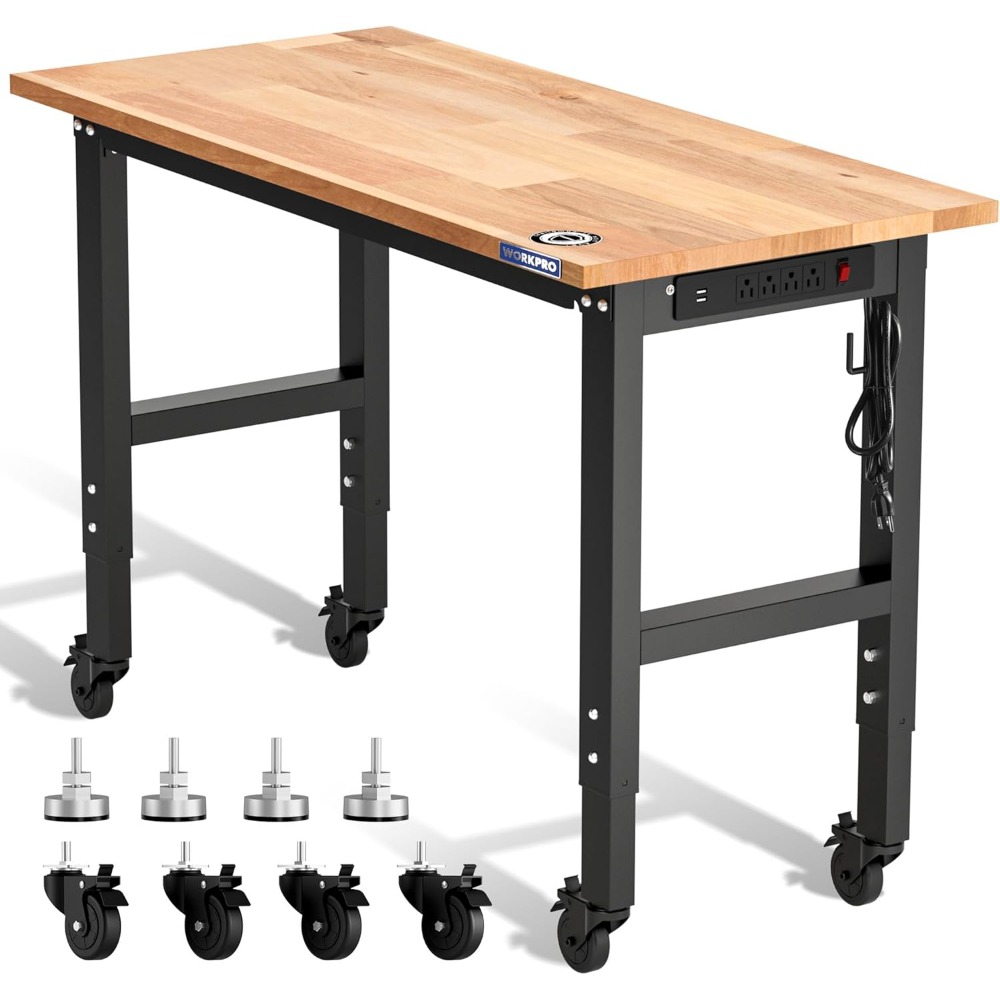 Garage Workbench, 48X22 Adjust - Woodworking Garage avis et prix