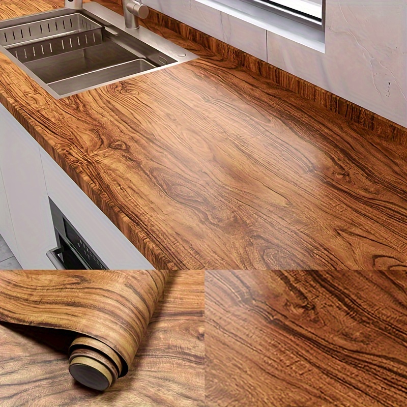 Peel and Stick Wood Grain Wall - Woodworking Oil Finish avis et prix