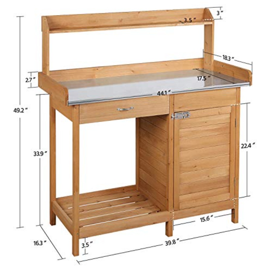 Outdoor potting bench table wo - Woodworking Bench avis et prix