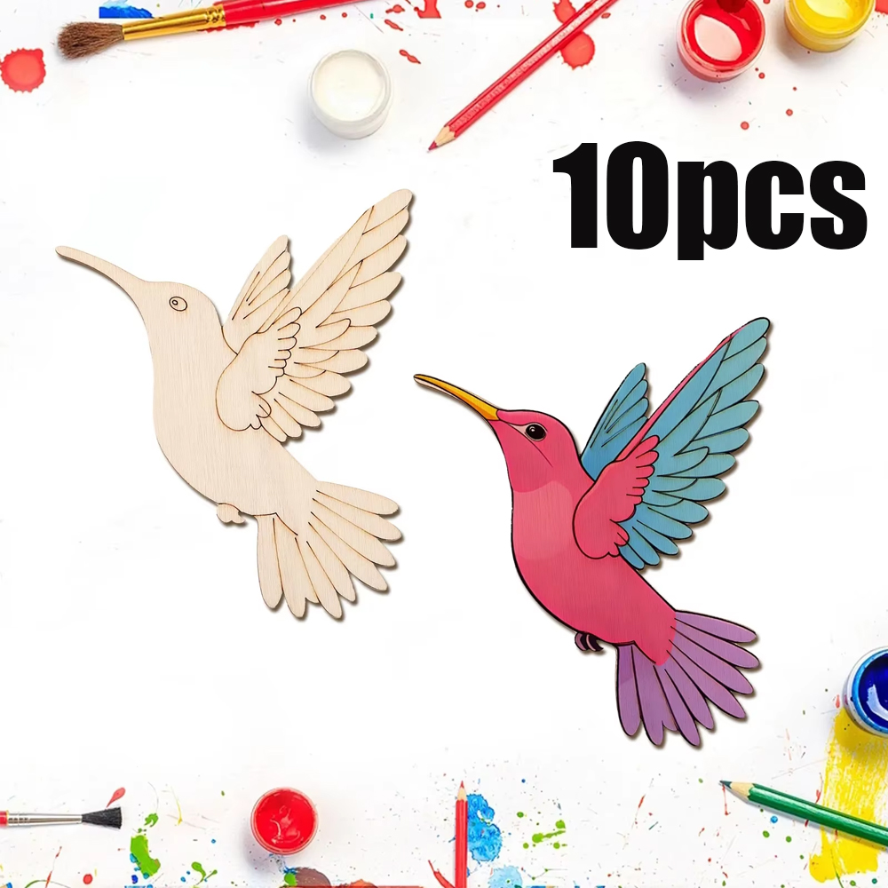 10pcs Unfinished Wood Animal B - Woodworking Art avis et prix