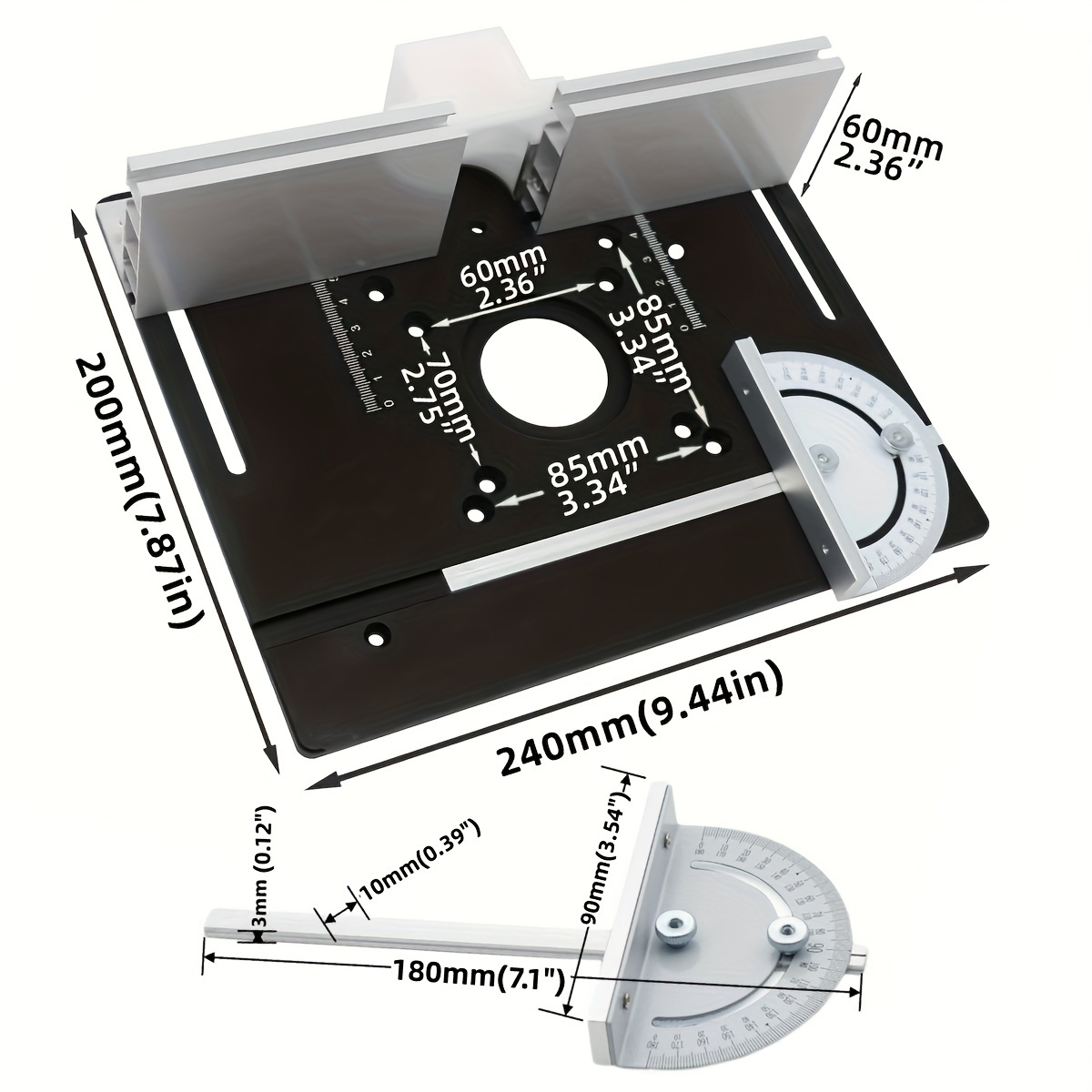 Aluminum Router Desktop Insert - Woodworking Bench avis et prix