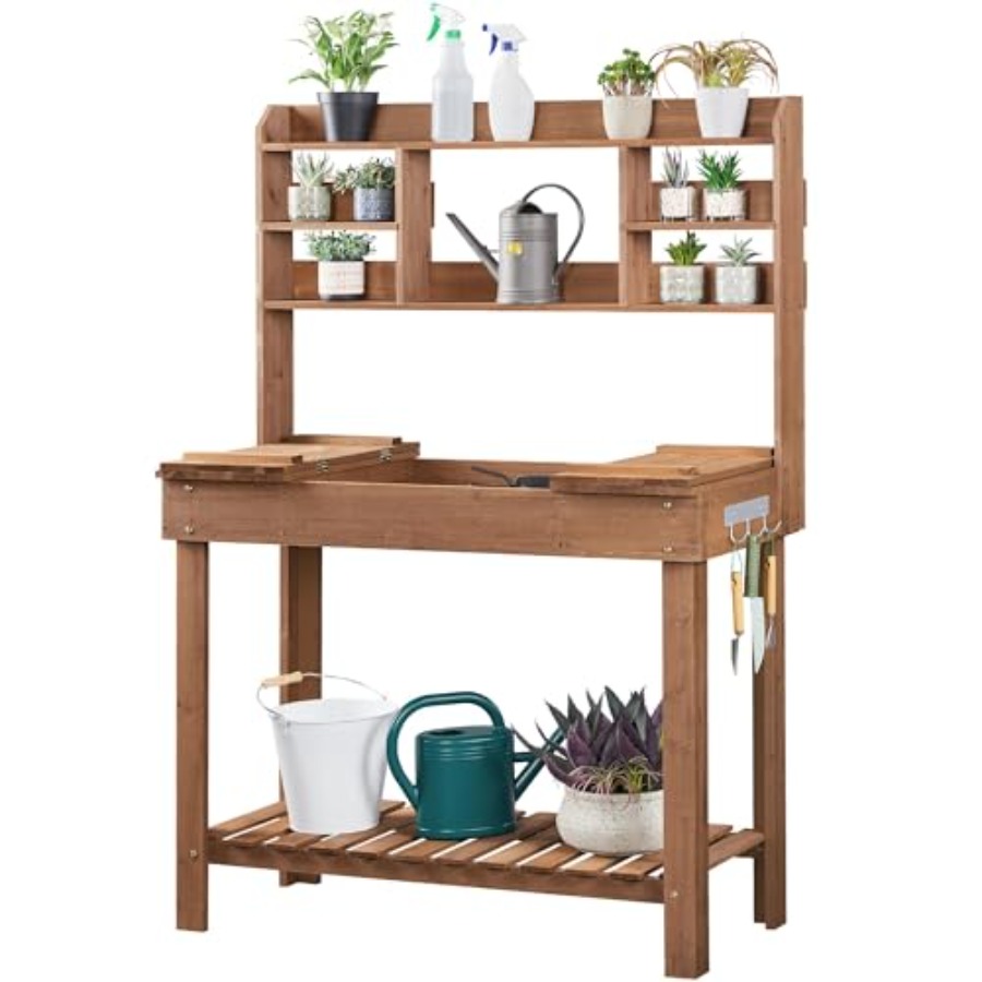 Potting Bench Table for Hortic - Woodworking Bench avis et prix