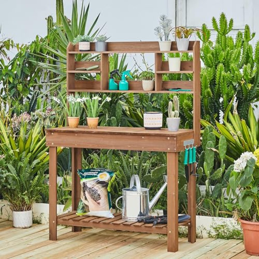 Potting Bench Table for Hortic - Woodworking Bench avis et prix