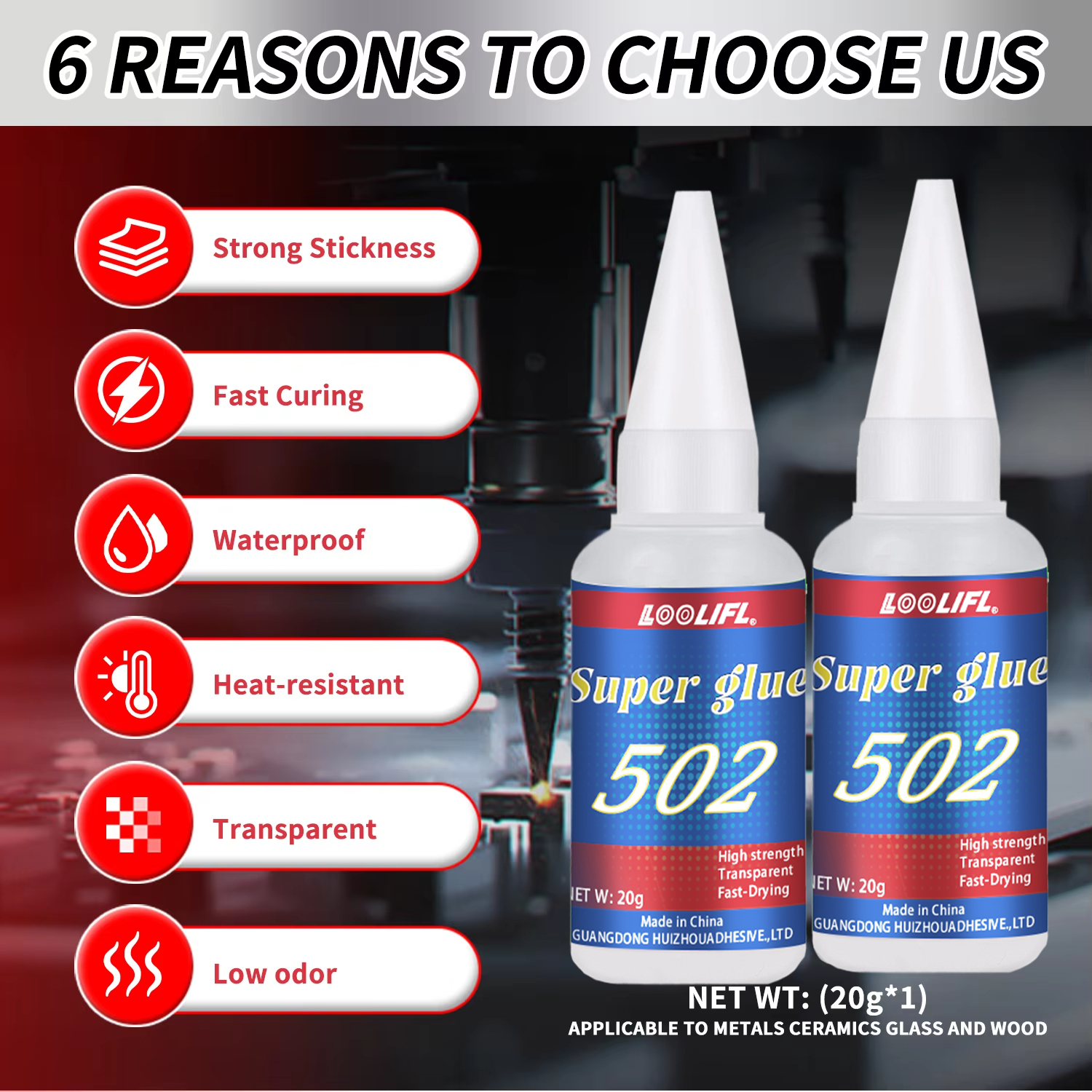 LOOLIFL 1-7pcs 502 Super Glue  - Woodworking Glue avis et prix
