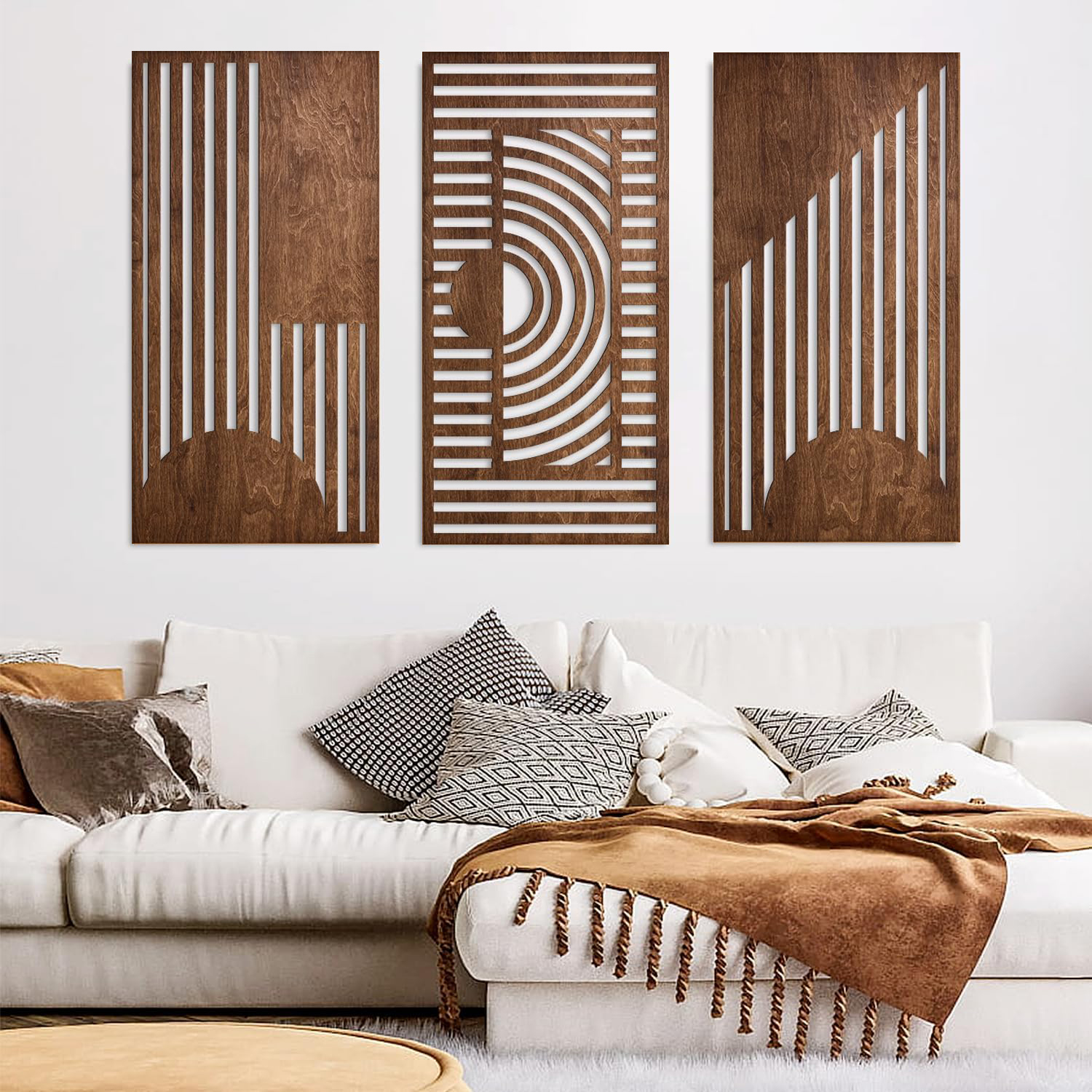 3 Pcs Geometric Wood Wall Art  - Woodworking Art avis et prix