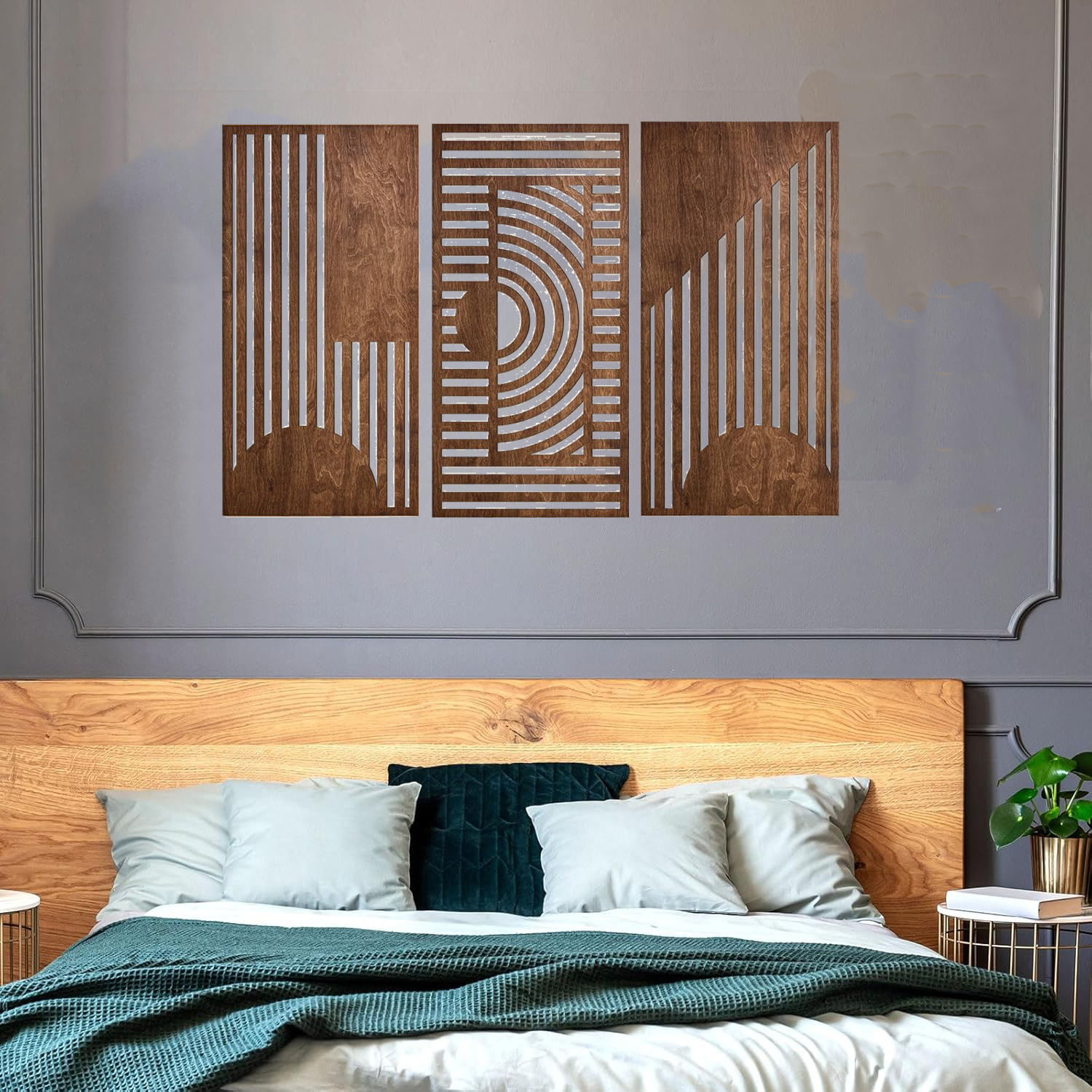 3 Pcs Geometric Wood Wall Art  - Woodworking Art avis et prix