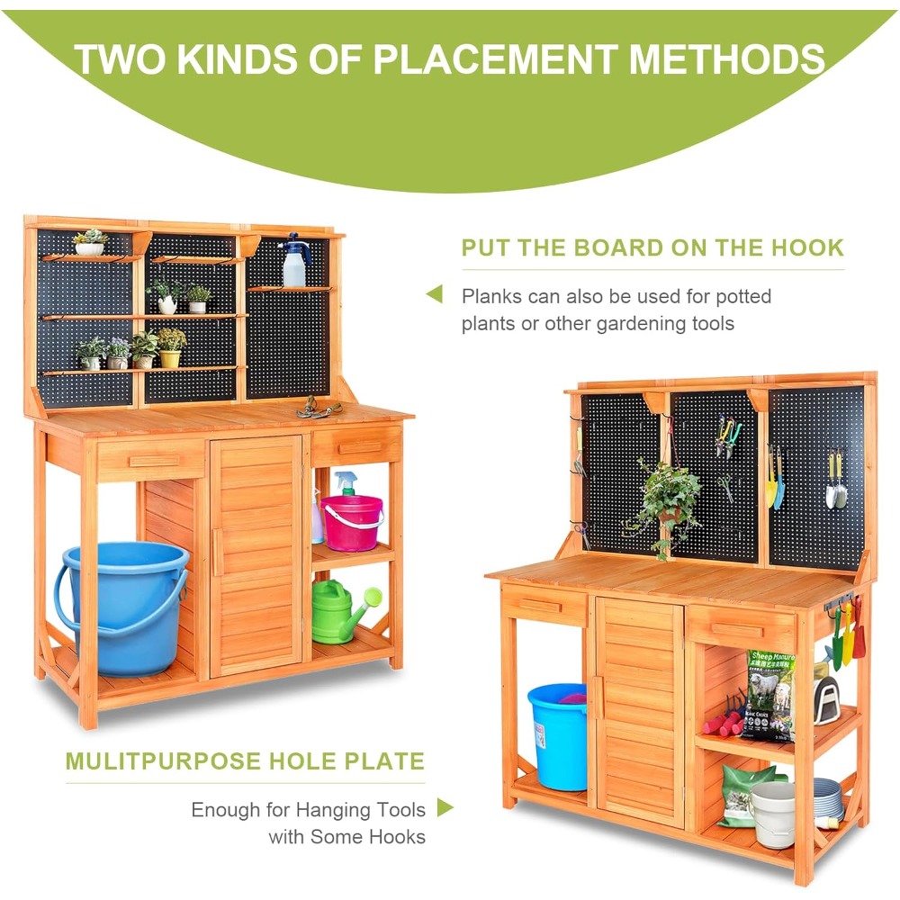 Outdoor Potting Bench,Wooden P - Woodworking Bench avis et prix