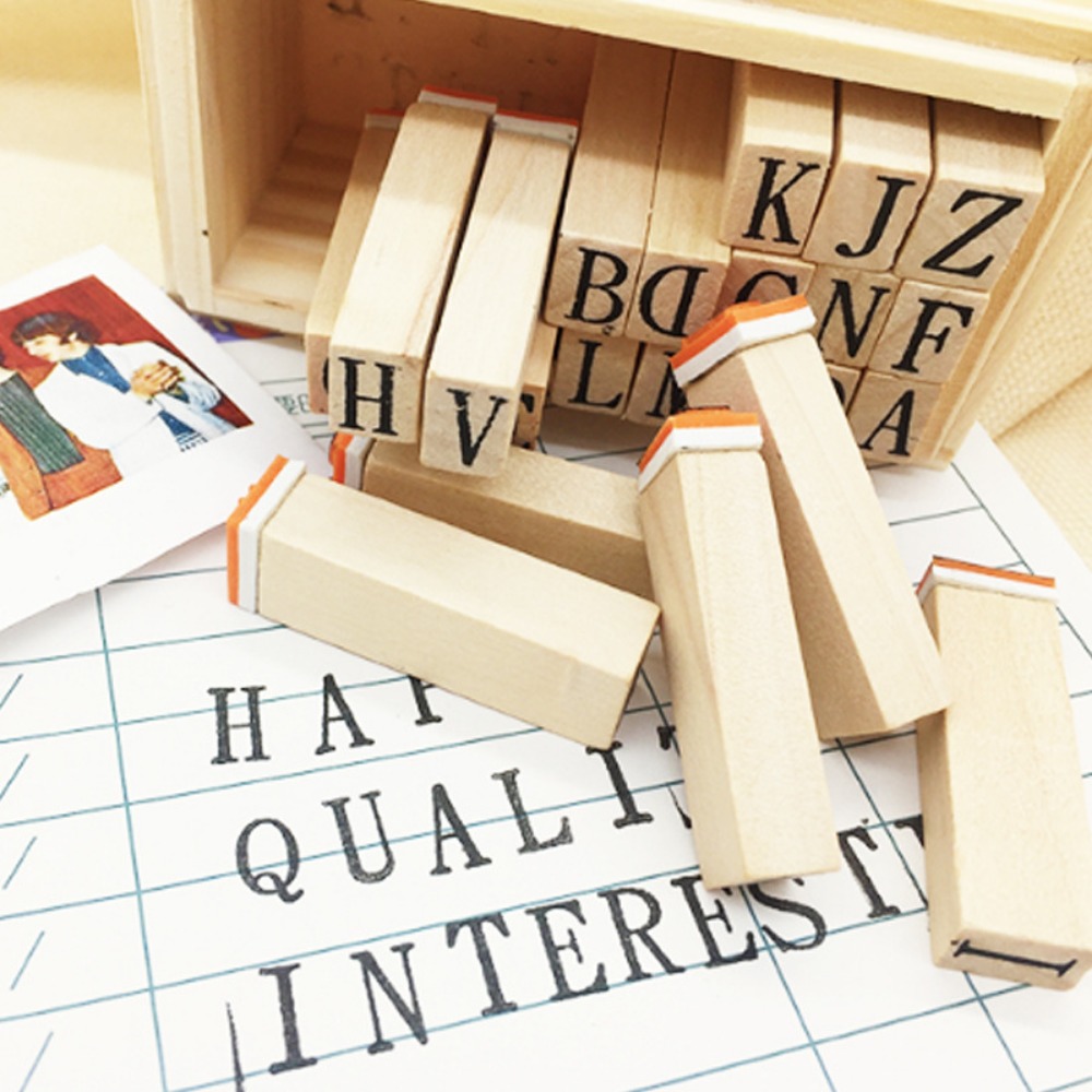 Wooden Alphabet & Number Stamp - Woodworking Logos avis et prix