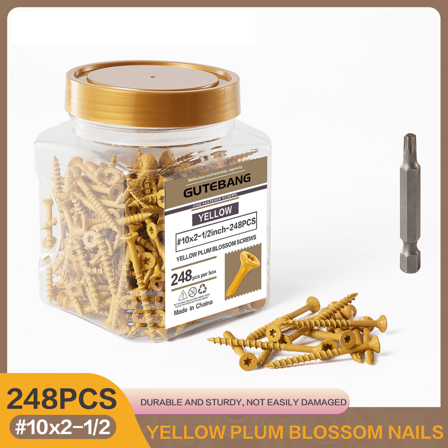 248 deck screws, 10x2-1/2 inch - Woodworking Epoxy avis et prix
