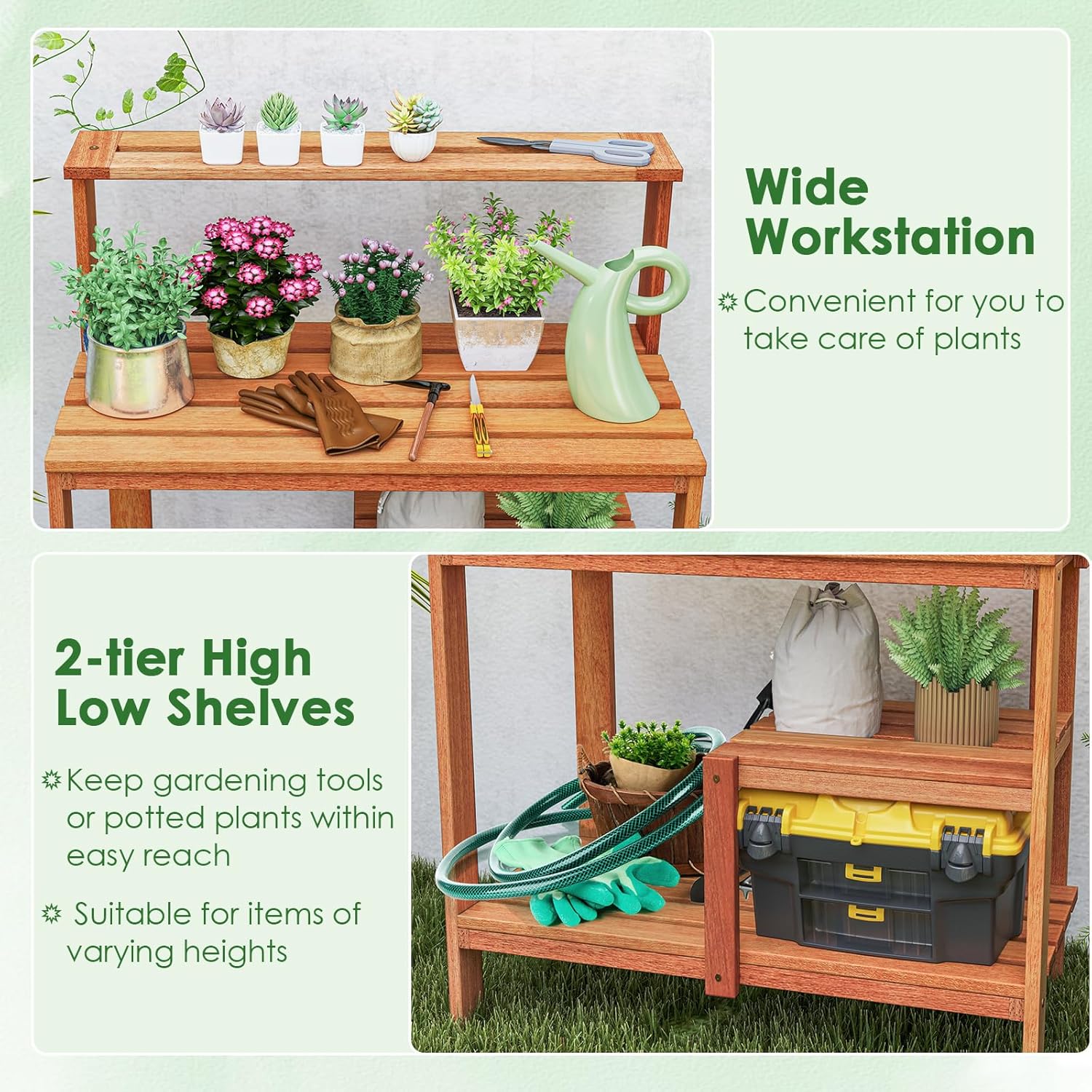 Potting Bench Table, Outdoor W - Woodworking Oil Finish avis et prix