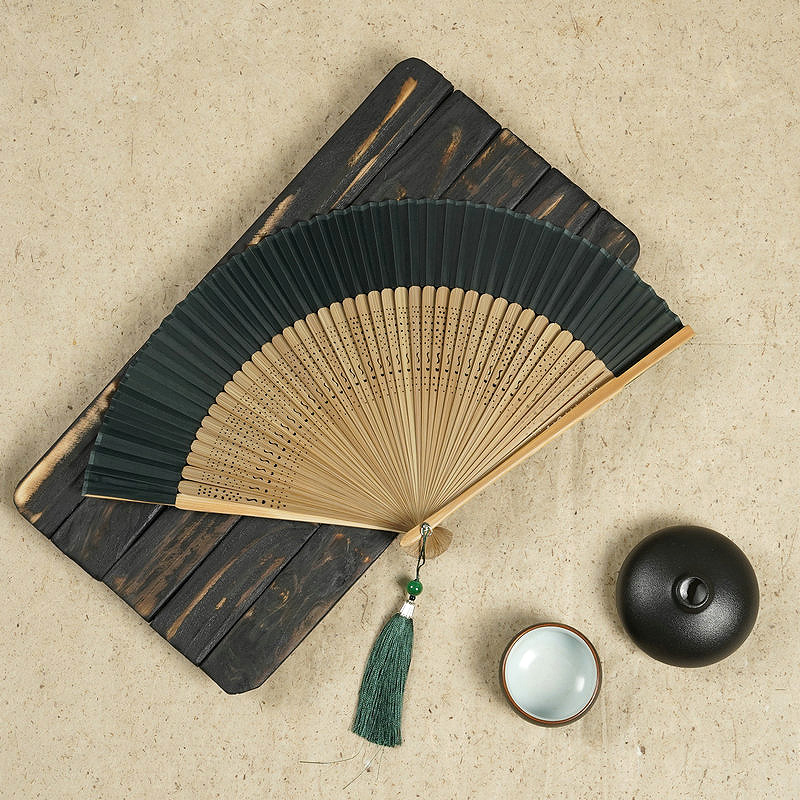 Folding Wood Hand Fan Dance Bo - Woodworking Women avis et prix