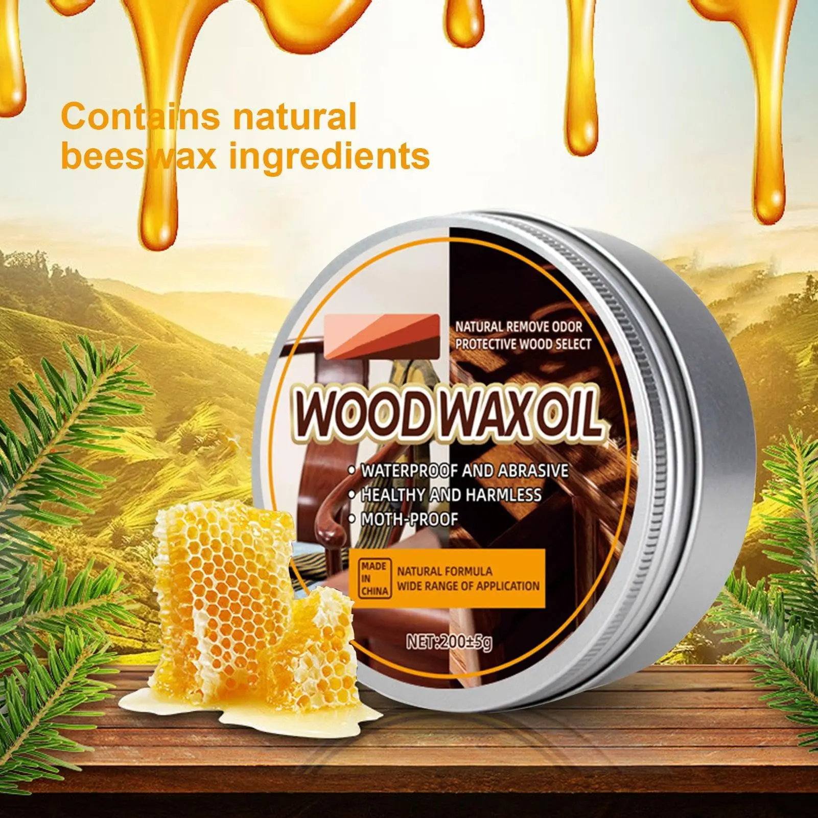 Wooden Beeswax Furniture Polis - Woodworking Oil Finish avis et prix