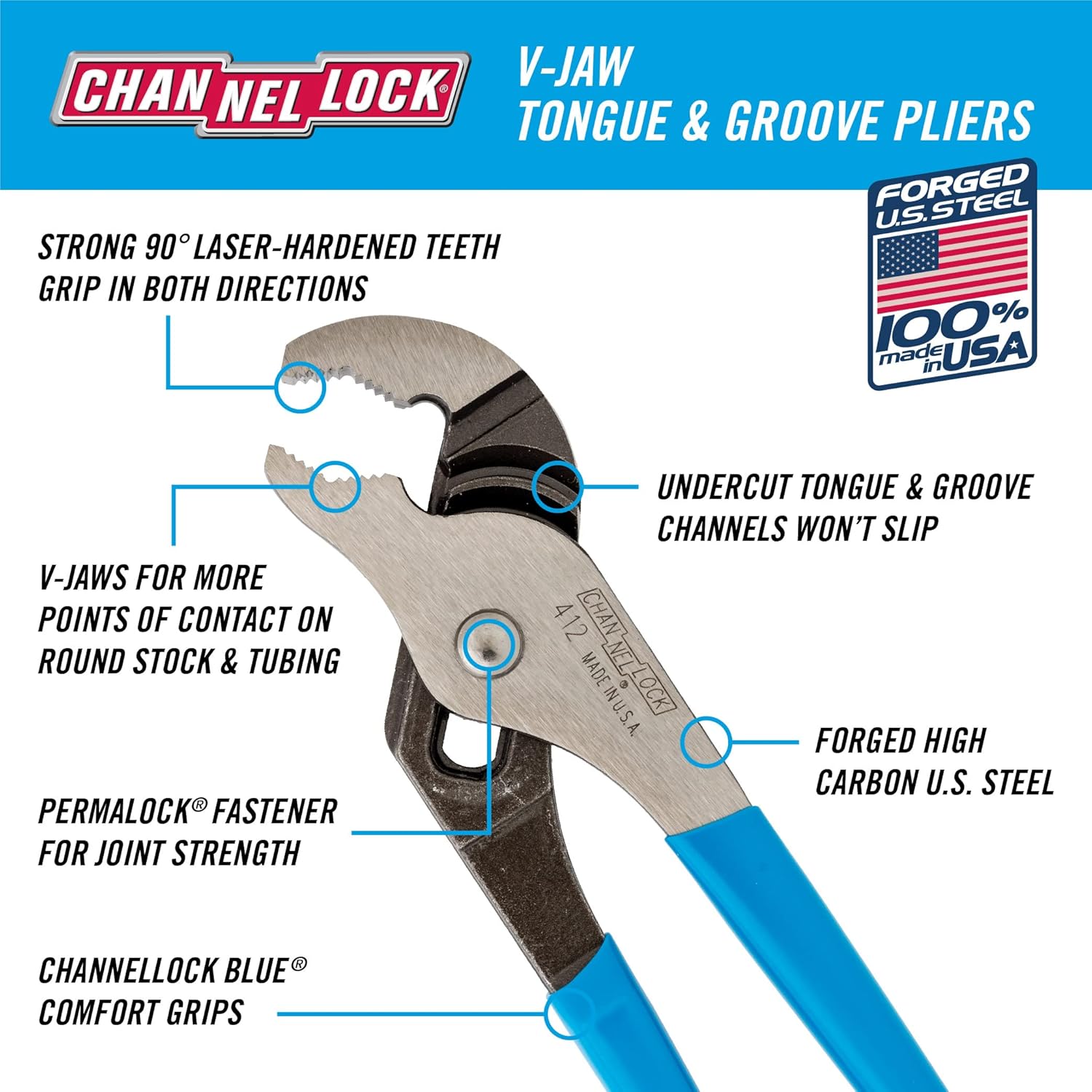 6.5-inch V-Jaw Tongue & Groove - Woodworking Usa avis et prix