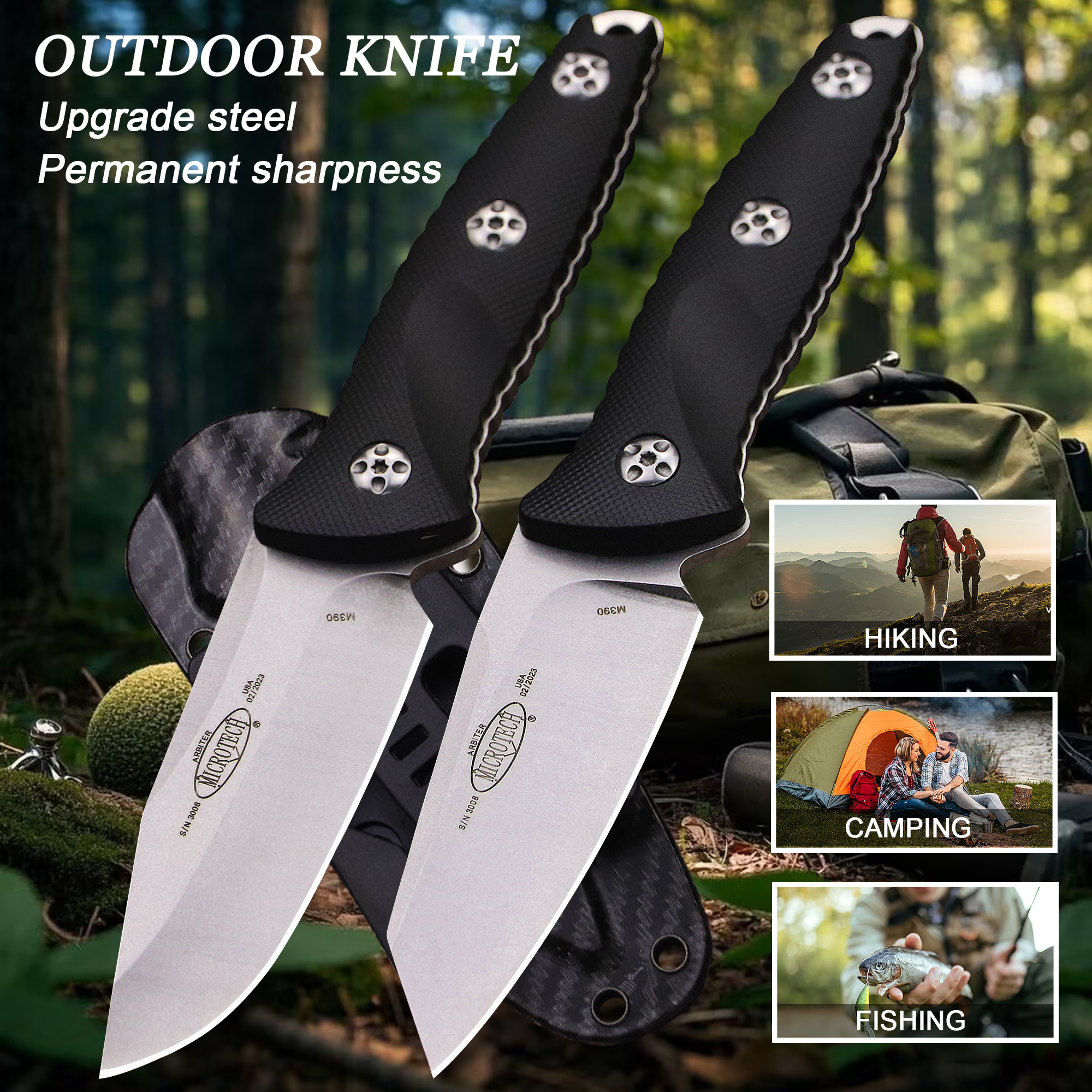 USA M390 outdoor hunting knife - Woodworking Usa avis et prix