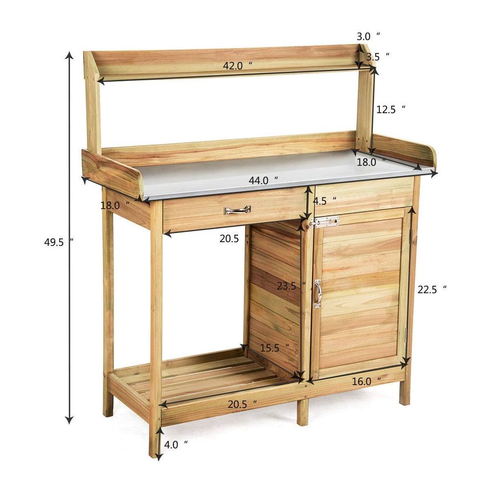 Garden Wooden Work Station Pot - Woodworking Bench avis et prix
